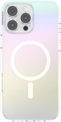 حافظة PopSockets iPhone 16 Pro Max متوافقة مع MagSafe، حافظة هاتف لهاتف iPhone 16 Pro Max، متوافقة مع الشحن اللاسلكي، حافظة فقط - لامعة in Kuwait