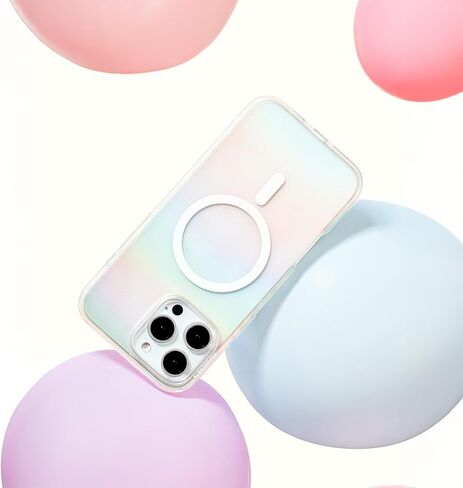 حافظة PopSockets iPhone 16 Pro Max متوافقة مع MagSafe، حافظة هاتف لهاتف iPhone 16 Pro Max، متوافقة مع الشحن اللاسلكي، حافظة فقط - لامعة in Kuwait