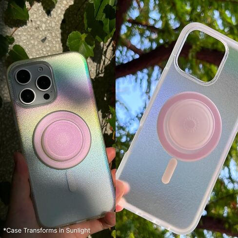حافظة PopSockets iPhone 16 Pro Max متوافقة مع MagSafe، حافظة هاتف لهاتف iPhone 16 Pro Max، متوافقة مع الشحن اللاسلكي، حافظة فقط - لامعة in Kuwait