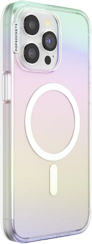 حافظة PopSockets iPhone 16 Pro Max متوافقة مع MagSafe، حافظة هاتف لهاتف iPhone 16 Pro Max، متوافقة مع الشحن اللاسلكي، حافظة فقط - لامعة in Kuwait