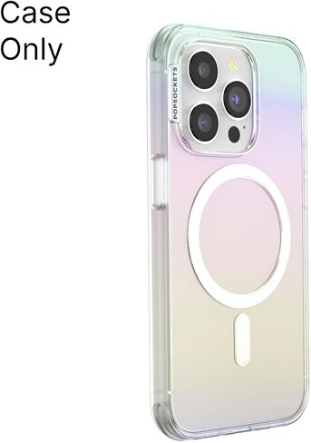 حافظة PopSockets iPhone 16 Pro Max متوافقة مع MagSafe، حافظة هاتف لهاتف iPhone 16 Pro Max، متوافقة مع الشحن اللاسلكي، حافظة فقط - لامعة in Kuwait