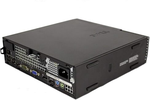 جهاز الكمبيوتر المكتبي طراز OptiPlex 780 USFF من Dell، معالج Intel Core 2 Duo بسرعة 3.0 جيجاهرتز وذاكرة الوصول العشوائي (RAM) سعة 4 جيجابايت وسعة 250 جيجابايت HD DVD ونظام Win Pro 32 بت (متجدد) in Kuwait