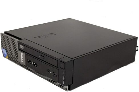 جهاز الكمبيوتر المكتبي طراز OptiPlex 780 USFF من Dell، معالج Intel Core 2 Duo بسرعة 3.0 جيجاهرتز وذاكرة الوصول العشوائي (RAM) سعة 4 جيجابايت وسعة 250 جيجابايت HD DVD ونظام Win Pro 32 بت (متجدد) in Kuwait