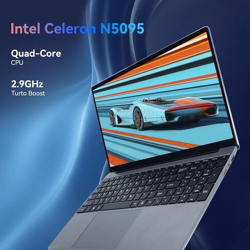 كمبيوتر محمول AEEZO، كمبيوتر محمول مقاس 15.6 بوصة، شاشة IPS 1366 * 768، معالجات Intel Celeron N5095، 8 جيجابايت DDR4 256 جيجابايت SSD، سعة بطارية كبيرة، 2.4G/5G WiFi، بلوتوث 4.2، Mini-HDMI in Kuwait