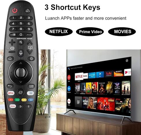 Remote for LG MR19BA AKB75635301 for LG TV Replacement Remote – Magic Remote Control for Smart TV, LG Universal Remote with Voice Control and Pointer Function, Compatible with 2017-2019 TV Models in Saudi Arabia