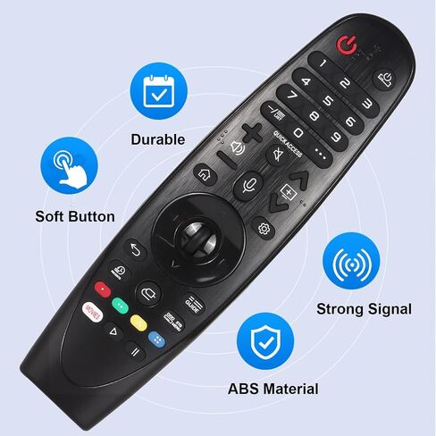 Remote for LG MR19BA AKB75635301 for LG TV Replacement Remote – Magic Remote Control for Smart TV, LG Universal Remote with Voice Control and Pointer Function, Compatible with 2017-2019 TV Models in Saudi Arabia
