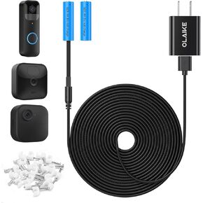 OLAIKE 10ft/3m Power Adapter for Blink Video Doorbell/Outdoor 4th/3rd Gen Camera (Replace Battery), Weatherproof Charging Cable Continuous Power Supply, No Need to Replace Battery