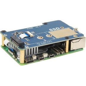 M400 PCIe M.2 HAT NVMe SSD PIP PCIe Peripheral Board for Raspberry Pi 5 Support M.2 2230/2242/2280 SSD