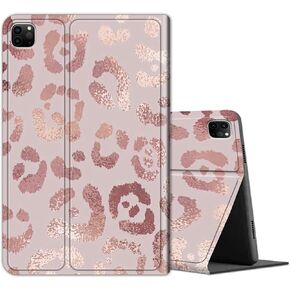 Case for iPad Pro 12.9 6th/5th/4th/3rd Generation 2022/2021/2020/2018, Lightweight TPU Shockproof with Auto Sleep/Wake Cover for 12.9 Inch iPad Pro, Pink Glitter Leopard in Saudi Arabia