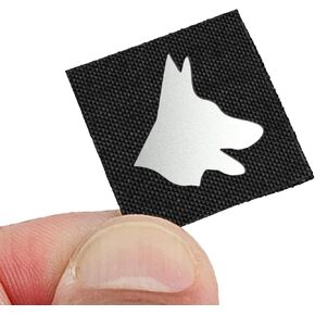 Mini Belgian Malinois K9 Dog Tiny Patch [Black,White]