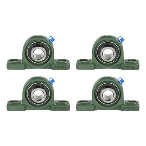 uxcell 6 Pcs UCP205-14 Pillow Block Bearing 7/8 Inch Bore Solid Cast Iron Base Mounted Bearing Block Insert Bearing Self-Alignment