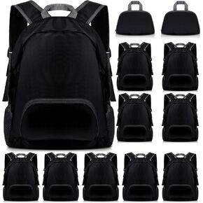 Dunzy 24 Pcs Backpack Bulk 20l Foldable Backpacks Basic Back Packs for Travel Camping