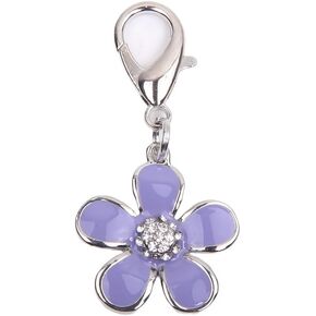 Bling Rhinestones Flower Charm Pendant Jewelry for Pet Dog Cat Puppy Necklace Collar Accessory
