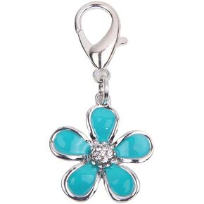 Bling Rhinestones Flower Charm Pendant Jewelry for Pet Dog Cat Puppy Necklace Collar Accessory