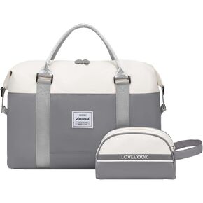 LOVEVOOK Weekender Bag for Women Cute Travel Tote Bag Gym Duffel Bag with Toiletry Bag Carry On Bag Overnight Hospital Bag