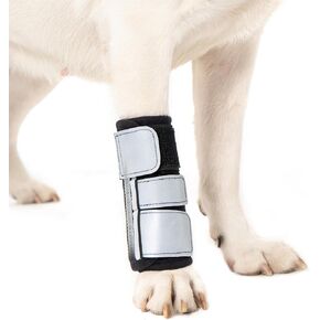 Avont Dog Front Leg Brace, Wrist Compression Wrap Sleeve, Protects Wounds Prevents Licking Help Recover from Injuries Sprains and Arthritis -2 PCS(S)
