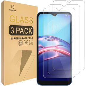Mr.Shield [3-Pack] Designed For Motorola Moto E (2020) [Tempered Glass] [Japan Glass with 9H Hardness] Screen Protector with Lifetime Replacement