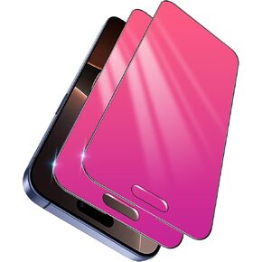 2 Pack for iPhone 16 Pro Max Privacy Screen Protector 25° Anti-Spy Tempered Glass Gradient Colorful Anti-Peeping Anti-Bluelight Easy Installation Frame Full Coverage Anti-Scratch 6.9 inch