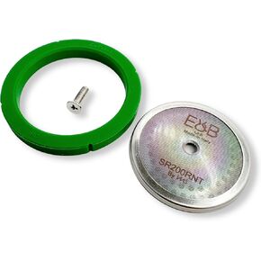 Custom Tune Up Kit 3in1 for Rancilio Silvia. IMS Nanotech Reinforced Screen SRT200NT, Cafelat Gasket - Green, Flat Screw