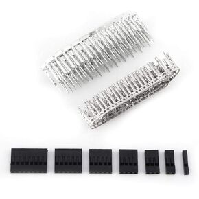 310pcs Female and Male Pin Connector Terminal,1 to 8 pins breadboard pin connectors sockets,Jumper Wire Pin Header Connector,with Electronics pin Housing