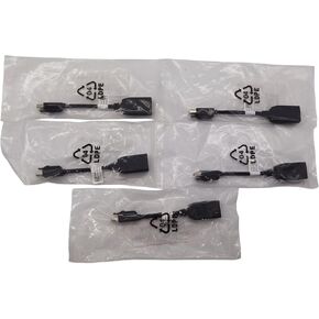 Lot of 5 Dell Mini DisplayPort Male to Display Port Female Adapter DP/N 00FKKK (5 PCS)