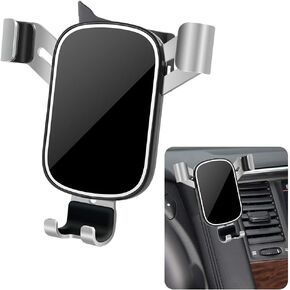 LUNQIN Car Phone Holder for Nissan Armada 2017 2018 2019 2020 SV SL Platinum SUV Auto Interior Accessories Best Cell Phones Mount Cellphone Mobile Cradle Charging Navigation Bracket Air Vent Accessory