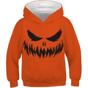 Ainuno Kids Boys Girls Hoodie Pullover 4-15Y Galaxy Wolf Sweatshirts 3D Cool Top