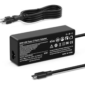 90W USB C Laptop Charger for for Dell Lenovo Thinkpad/Yoga MacBook Pro/Air HP Spectre ASUS Chromebook Huawei Matebook Pro Xiaomi Air Type C Fast Charger