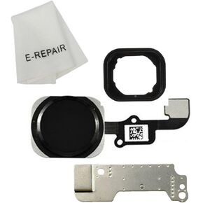 Home Button Key Flex Cable Assembly with Rubber Ring Replacment Part for Iphone 6 and 6 Plus (Black)
