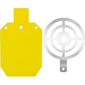 AR500 Steel Target for Shooting with Steel Target Painting Stencil,1/2" Thick Gong Silhouette Metal Target,Shooting Targets for The Range