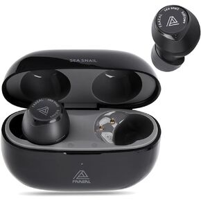 FAAEAL Sea Snail Wireless Earbuds,Bluetooth 5.3 Headphones With Charging Case,HiFi TWS Music Earphones,Sports Mini Ear Buds With Noise Cancelling Mic,Touch Control Headset For Cellphone Laptop (Black)