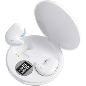 Generic Sleep Earbuds Invisible Sleep Earbuds for Side Sleepers,Sleep Headphone Comfortable Noise Blocking, Bluetooth 5.3 Wireless Headsets for Work, Driving and Training- 0704-2, White