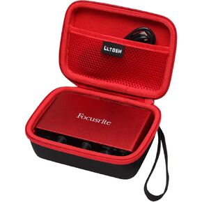 LTGEM EVA Hard Case for Focusrite Scarlett Solo / 2i2 / 4i4 3rd Gen USB Audio Interface - Travel - Protective Carrying Storage Bag