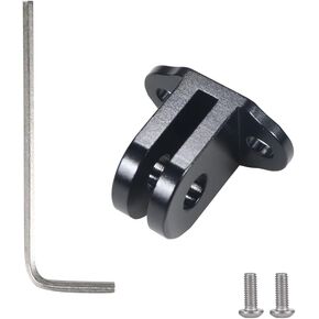 FEICHAO Tripod Mount Adapter Base Dual Port Interface with M3 Screw Aluminum Alloy Compatible with GoPro Hero 10 9 8, Action 2 Camera Cage (2Pcs)