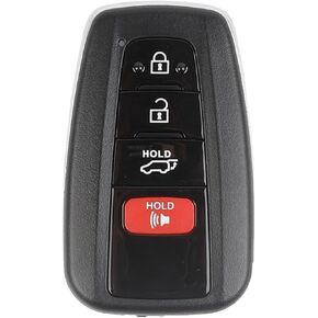 Dasbecan Key Fob Replacement Compatible with Toyota RAV4 2019 2020 2021 Smart Proximity Keyless Entry Remote Control Replaces HYQ14FBC 8990H-0R030 231451-0351 G Board 314.3MHz 4 Buttons