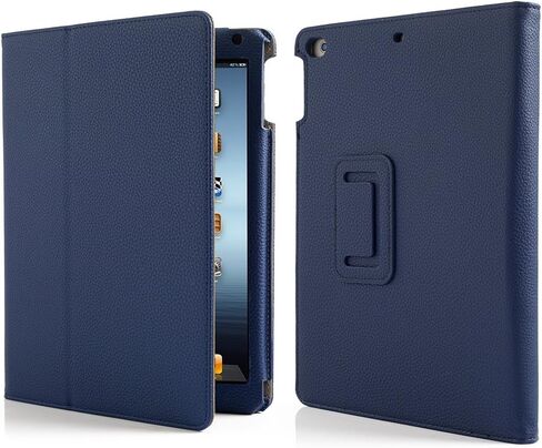 RUBAN Case for iPad 9.7 Inch 2018/2017/iPad Air 2/iPad Air 1 - [Corner Protection] - [Scratch-Resistant] Premium PU Leather Folio Smart Stand Cover w/Auto Sleep/Wake, Navy Blue in Saudi Arabia