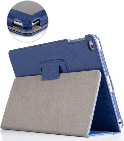 RUBAN Case for iPad 9.7 Inch 2018/2017/iPad Air 2/iPad Air 1 - [Corner Protection] - [Scratch-Resistant] Premium PU Leather Folio Smart Stand Cover w/Auto Sleep/Wake, Navy Blue in Saudi Arabia