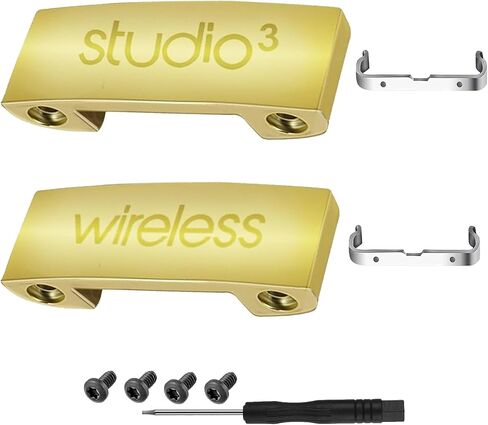 Studio 3 Hinge Replacement Parts Accessories Headband Connector Metal Folding Repair Kit Compatible with Beats Studio3 Wireless (A1914) Headphones.(Black) in Kuwait