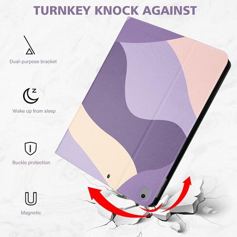 Case for iPad 10th Generation Case 2022. iPad 10.9 Inch Cover Anti-Fingerprint,Anti-Scratch,Support 2nd Gen Pencil,Auto Sleep/Wake,Camera Protection in Kuwait