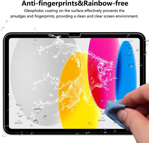 [2 Pack] Screen Protector for iPad 10.9 10th Generation 2022 A2696/A2757/A2777,Tempered Glass Film Guard for iPad 10th Gen 10.9" 2022 Release in Kuwait