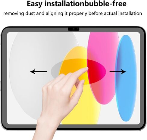 [2 Pack] Screen Protector for iPad 10.9 10th Generation 2022 A2696/A2757/A2777,Tempered Glass Film Guard for iPad 10th Gen 10.9" 2022 Release in Kuwait