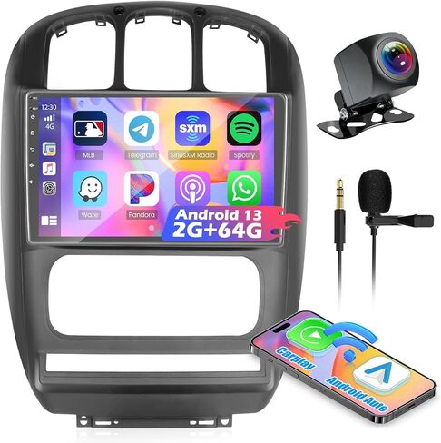 [2+64G] لراديو Chrysler Town & Country 2006-2012 مع CarPlay Android Auto، Android 13 10.1 بوصة تعمل باللمس وراديو ملاحة GPS مع كاميرا احتياطية WiFi BT FM RDS in Saudi Arabia