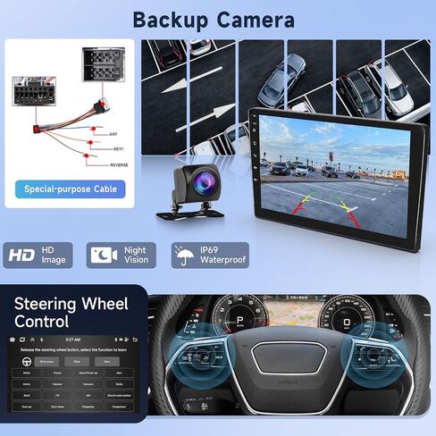 Hodozzy 8 Core 2G 64G Android Car Stereo for Volkswagen VW Beetle 2004-2010، 9 بوصة تعمل باللمس راديو السيارة مع DSP GPS Navigation Carplay Android Auto Mirror Link WiFi Bluetooth FM / RDS Radio in Saudi Arabia