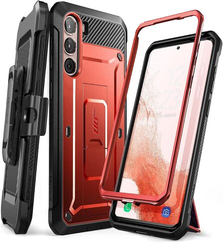 حافظة SupCase خارجية لهاتف سامسونج جالاكسي S23+Plus 5G حافظة هاتف محمول ممتصة للصدمات غطاء حماية متين [Unicorn Beetle Pro] بدون واقي شاشة مع مشبك حزام وحامل (أسود) in Kuwait