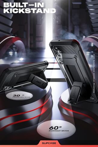 حافظة SupCase خارجية لهاتف سامسونج جالاكسي S23+Plus 5G حافظة هاتف محمول ممتصة للصدمات غطاء حماية متين [Unicorn Beetle Pro] بدون واقي شاشة مع مشبك حزام وحامل (أسود) in Kuwait