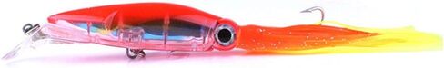Squid Swimbait Hard Lures Lingcod Rockfish Saltwater Fishing Octopus Jig Head(5.51in/14cm,1.41oz./40g,6 Colors Option) in Saudi Arabia