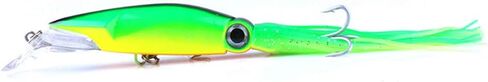Squid Swimbait Hard Lures Lingcod Rockfish Saltwater Fishing Octopus Jig Head(5.51in/14cm,1.41oz./40g,6 Colors Option) in Saudi Arabia