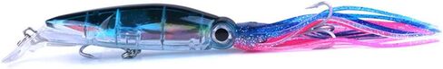 Squid Swimbait Hard Lures Lingcod Rockfish Saltwater Fishing Octopus Jig Head(5.51in/14cm,1.41oz./40g,6 Colors Option) in Saudi Arabia