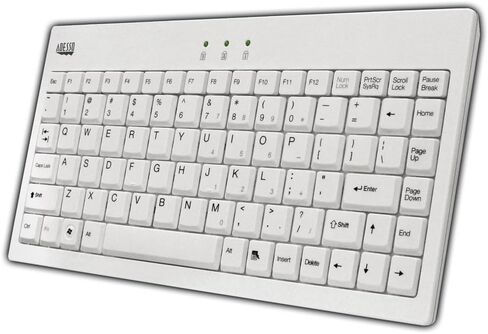Adesso AKB-110W - لوحة مفاتيح USB صغيرة EasyTouch، أبيض in Saudi Arabia