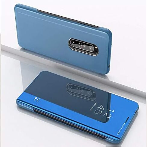 Case For Samsung Galaxy Note 10 Plus Cool Style Clear Electroplate Plating Stand Scratchproof Full Body Protective Flip Ultra Slim Cover for Samsung Galaxy Note 10 Plus PU Mirror:Rose Gold QH in Saudi Arabia
